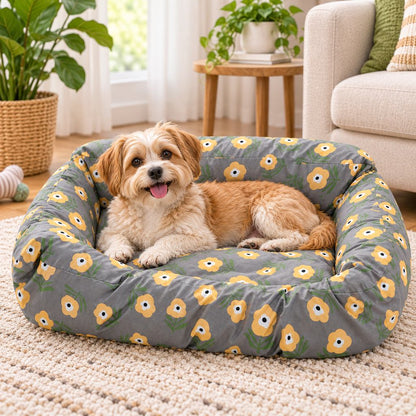 Ortekor Washable Replacement Dog Bed Cover for Pet Owners - Removable Cover to Refresh Old Dog Beds, Protect Against Hair & Dirt