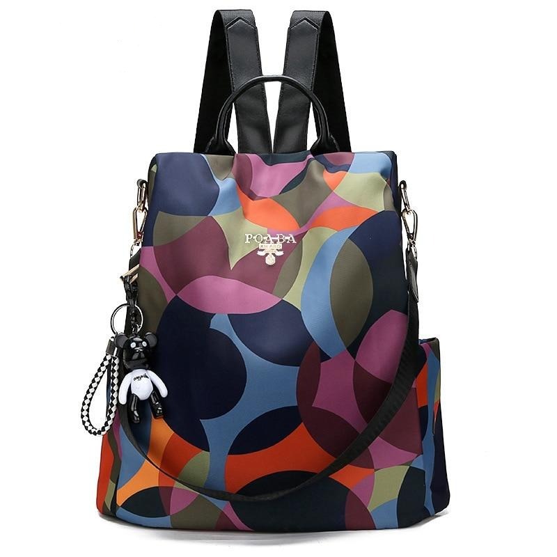 Multi-Pocket Daypack with Hidden Back Access – Water-Resistant Anti-Theft Design