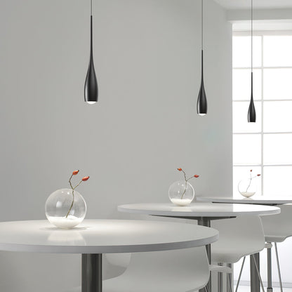 Hanging Ceiling Fixture 12 in Drop Shade Aluminum 12W Adjustable Height for Kitchen Island Dining Bedroom Study Home Decor Lighting