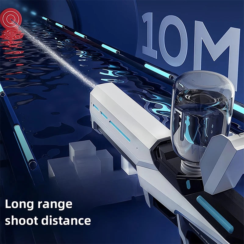 Ortekor Aqua Blaster | Electric Water Gun with Automatic Reloading Technology | Long-Range Fun for All Ages