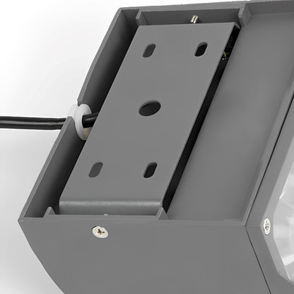 Adjustable Weatherproof LED Floodlight Gray Die-Cast Aluminum Wall Fixture 20W 30W 50W 80W Accent Security Lighting Residential Commercial H