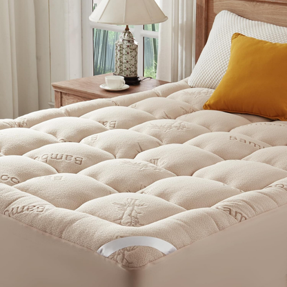 Waterproof Mattress Protector Fitted Twin Queen King, Waterproof Mattress Cover with TPU, Breathable Mattress Protector