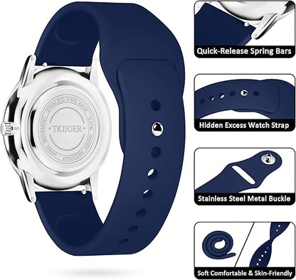 Clip-On Fob Watch for Nurses & Healthcare Workers with Luminous Dial 12/24 Hour Second Hand 164 ft Waterproof for Medical Students CNAs
