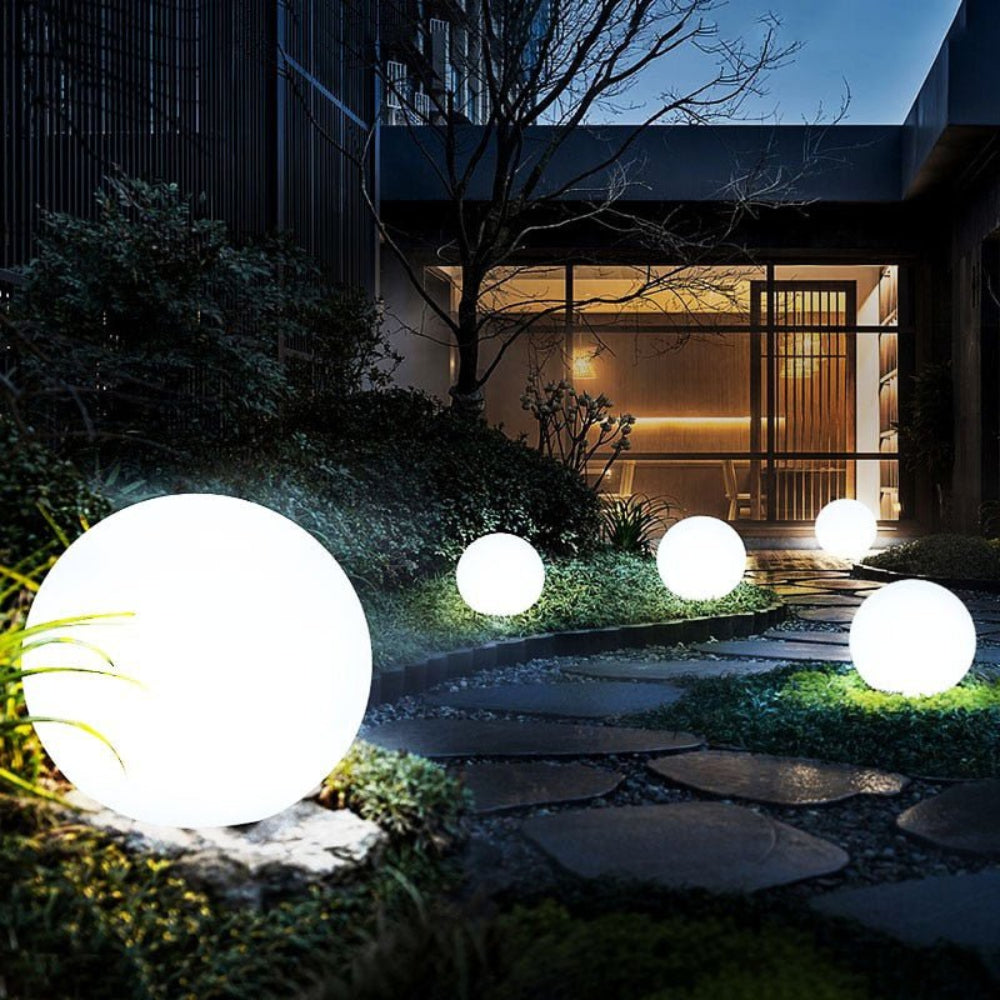 Rechargeable LED Sphere Light 10 Inch 16-Color Remote Waterproof Cordless Patio Garden Decor Indoor Outdoor Mood Lighting Portable Battery P