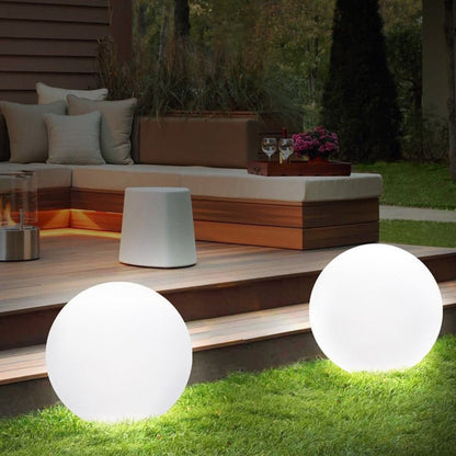 Rechargeable LED Sphere Lamp with Remote Control - 16 Color Changing Modes - IP65 All-Weather Outdoor Indoor Decor for Patio Garden Party Po