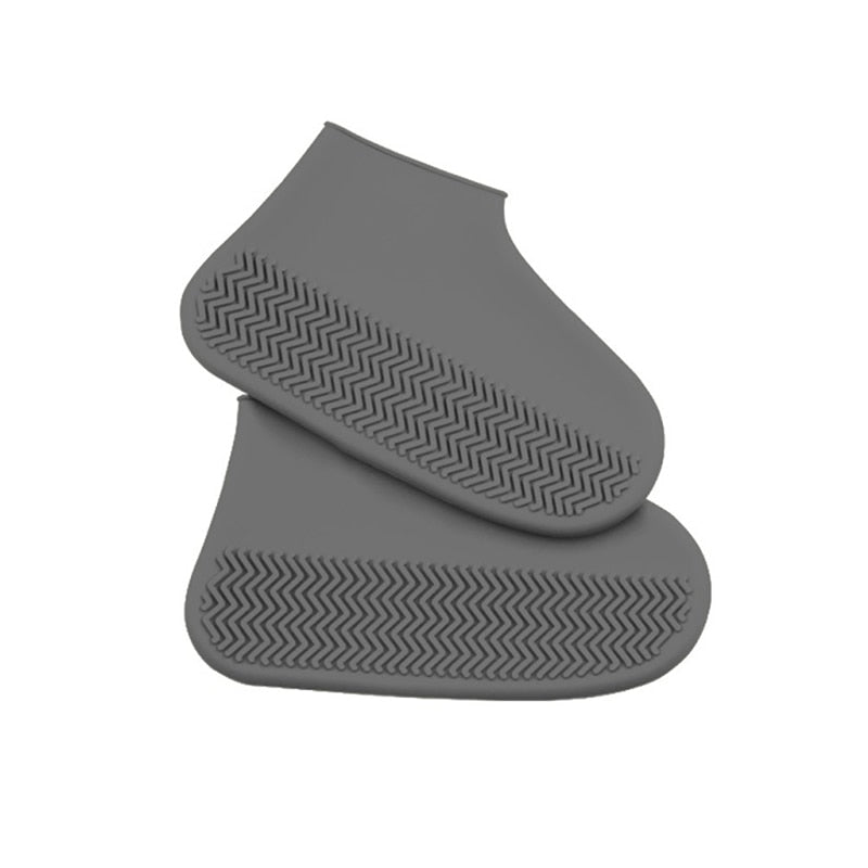 Reusable Silicone Overshoes for Rain & Snow Protection – Foldable Slip-On Boot Covers for Men Women Kids Outdoor Hiking Camping