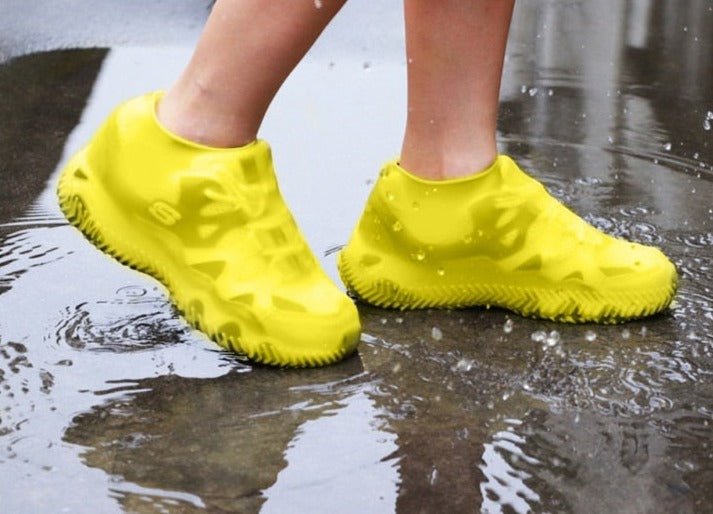 Reusable Silicone Overshoes for Rain & Snow Protection – Foldable Slip-On Boot Covers for Men Women Kids Outdoor Hiking Camping
