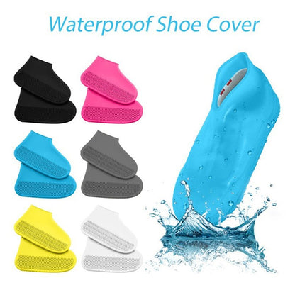 Reusable Silicone Rain Shoe Protectors with Non-Slip Grip for Men, Women & Kids – Lightweight Foldable Covers for Outdoor Activities & Wet W