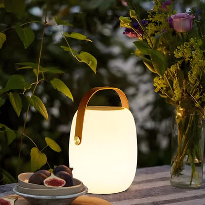Linterna LED esférica recargable para terraza y patio con atenuador táctil – Diseño de esfera blanca de 7 pulgadas, alimentación solar + USB, resistente al agua para cenas al aire libre
