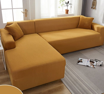 Waterproof Stretch Couch Slipcover for Living Room - Elastic Furniture Protector for Sofas with Pets Kids