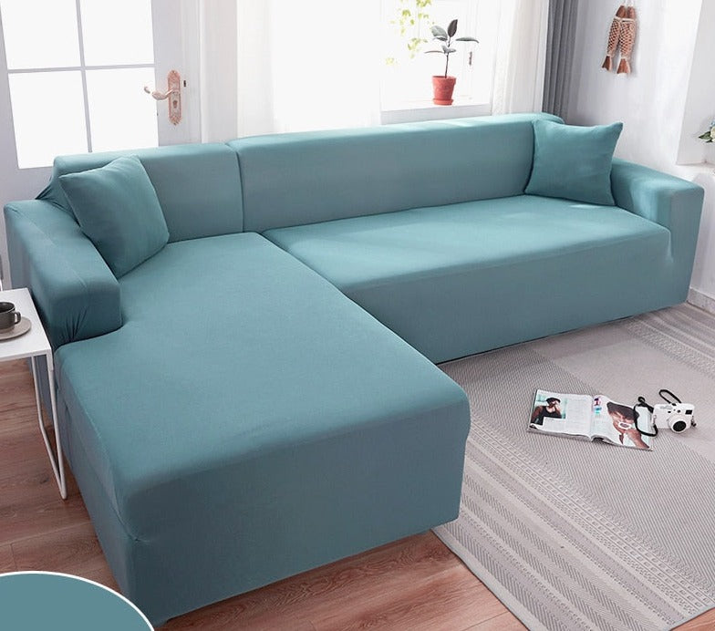 Waterproof Stretch Couch Slipcover for Living Room - Elastic Furniture Protector for Sofas with Pets Kids