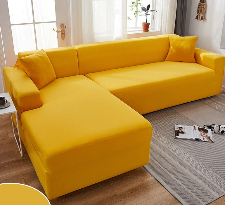 Waterproof Stretch Couch Slipcover for Living Room - Elastic Furniture Protector for Sofas with Pets Kids