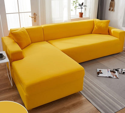 Waterproof Stretch Couch Slipcover for Living Room - Elastic Furniture Protector for Sofas with Pets Kids