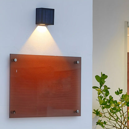 Outdoor Wall Sconce 12W Aluminum Cube Design Black White Up Down Light for Patio Entryway Garden Waterproof IP65