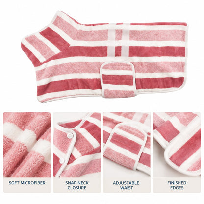 Ortekor Wearable Microfiber Dog Drying Towel – Hands-Free Post-Bath & Rainy-Day Wrap for Wet Fur & Drips