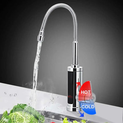 FlowHeat | Grifo eléctrico de 3000W para agua caliente instantánea con calentamiento rápido | Flujo de agua eficiente para cocinas y baños