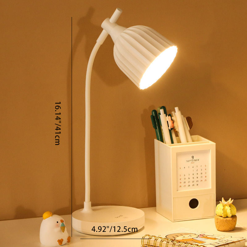 LED Table Lamp, Adjustable Desk Lamp for Office with Dimmable Light, Modern Minimalist Bedside Lamp