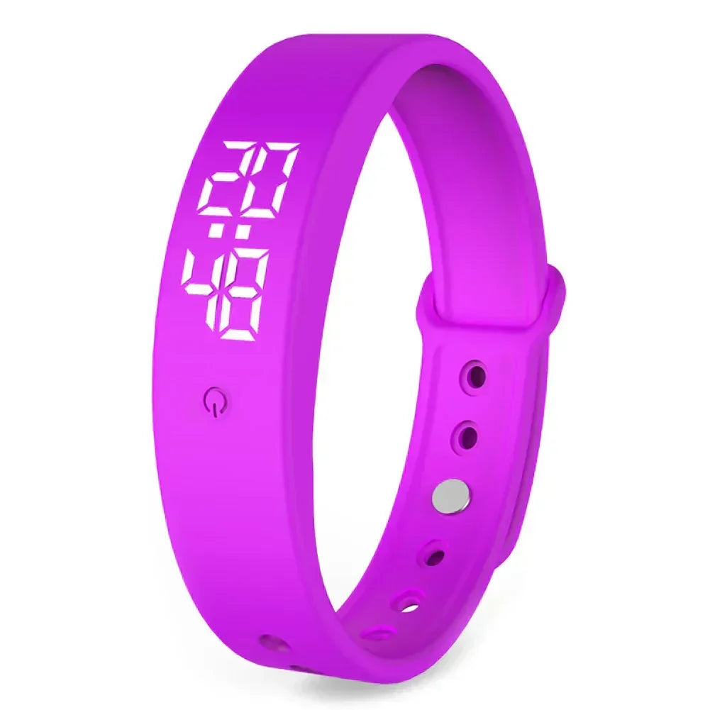 Digital Fitness Watch with Silent Vibration Alerts & Temperature Tracking for Swimming, Running & Everyday Activity Monitoring
