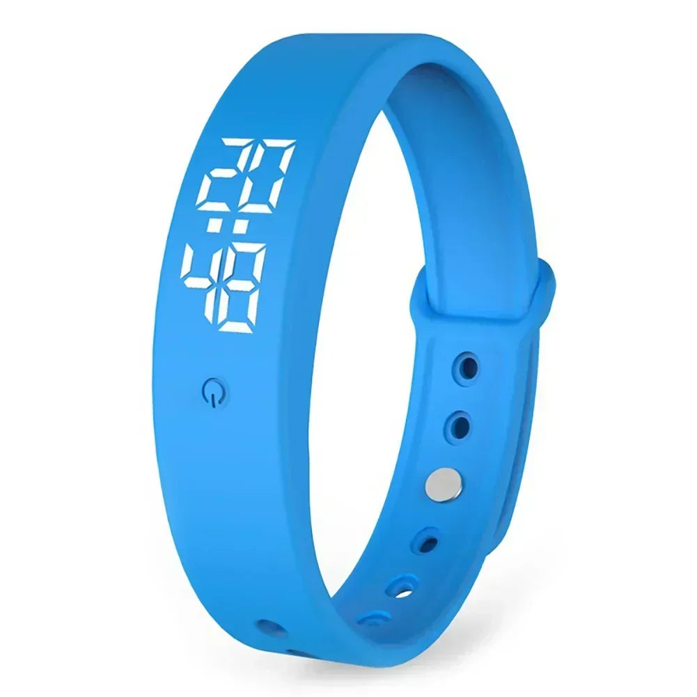Digital Fitness Watch with Silent Vibration Alerts & Temperature Tracking for Swimming, Running & Everyday Activity Monitoring