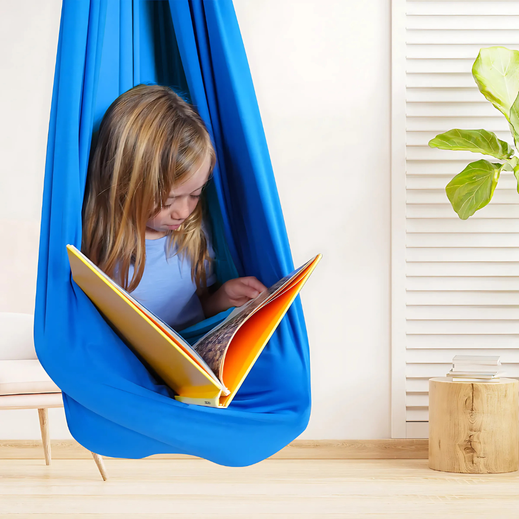 Cozy Hammock Swing | Soft Fabric Sensory Swing for Kids' Relaxation and Play