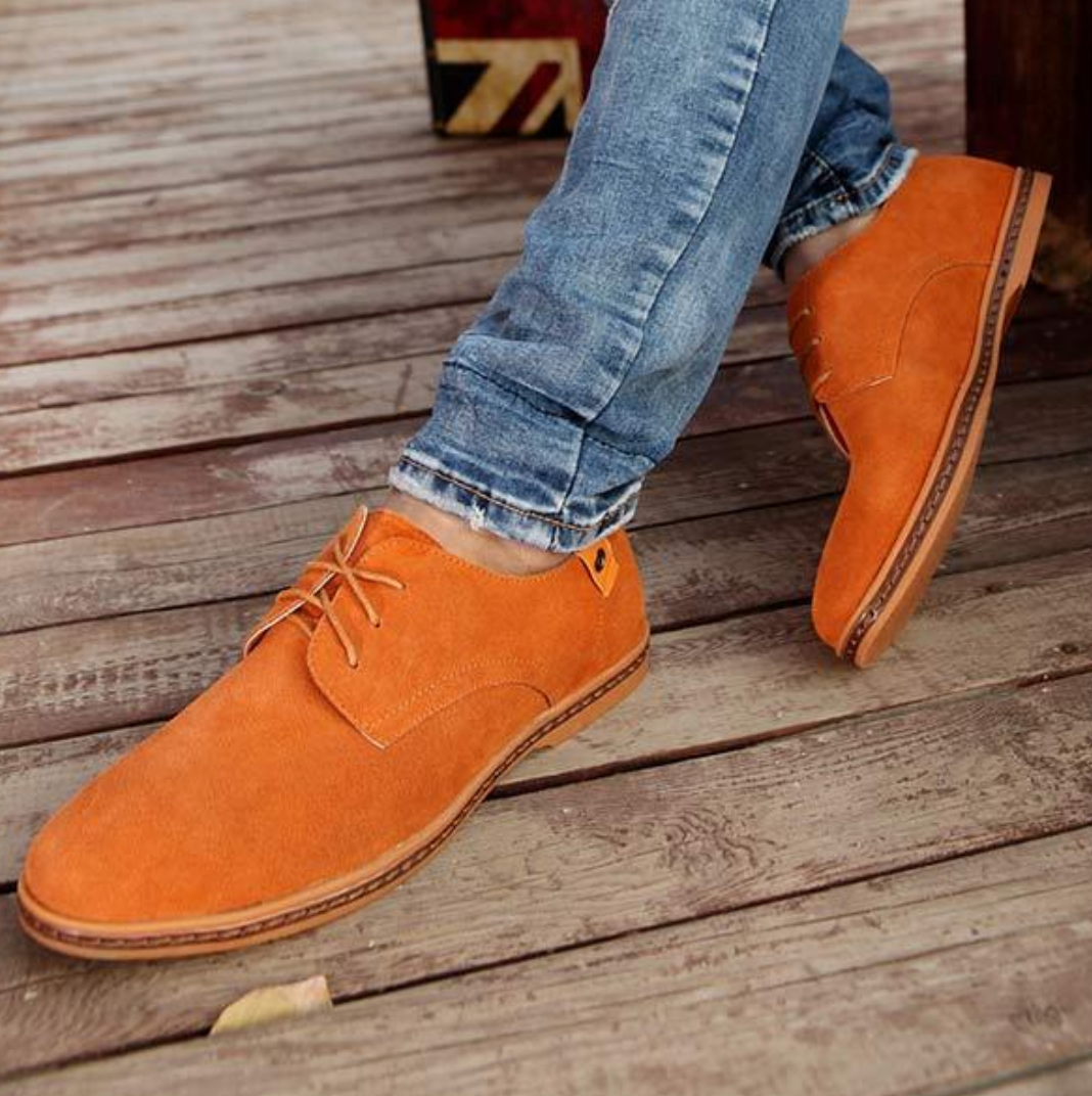 Men's Dress Oxfords Synthetic Nubuck Lace-Up Shoes for Work & Special Occasions