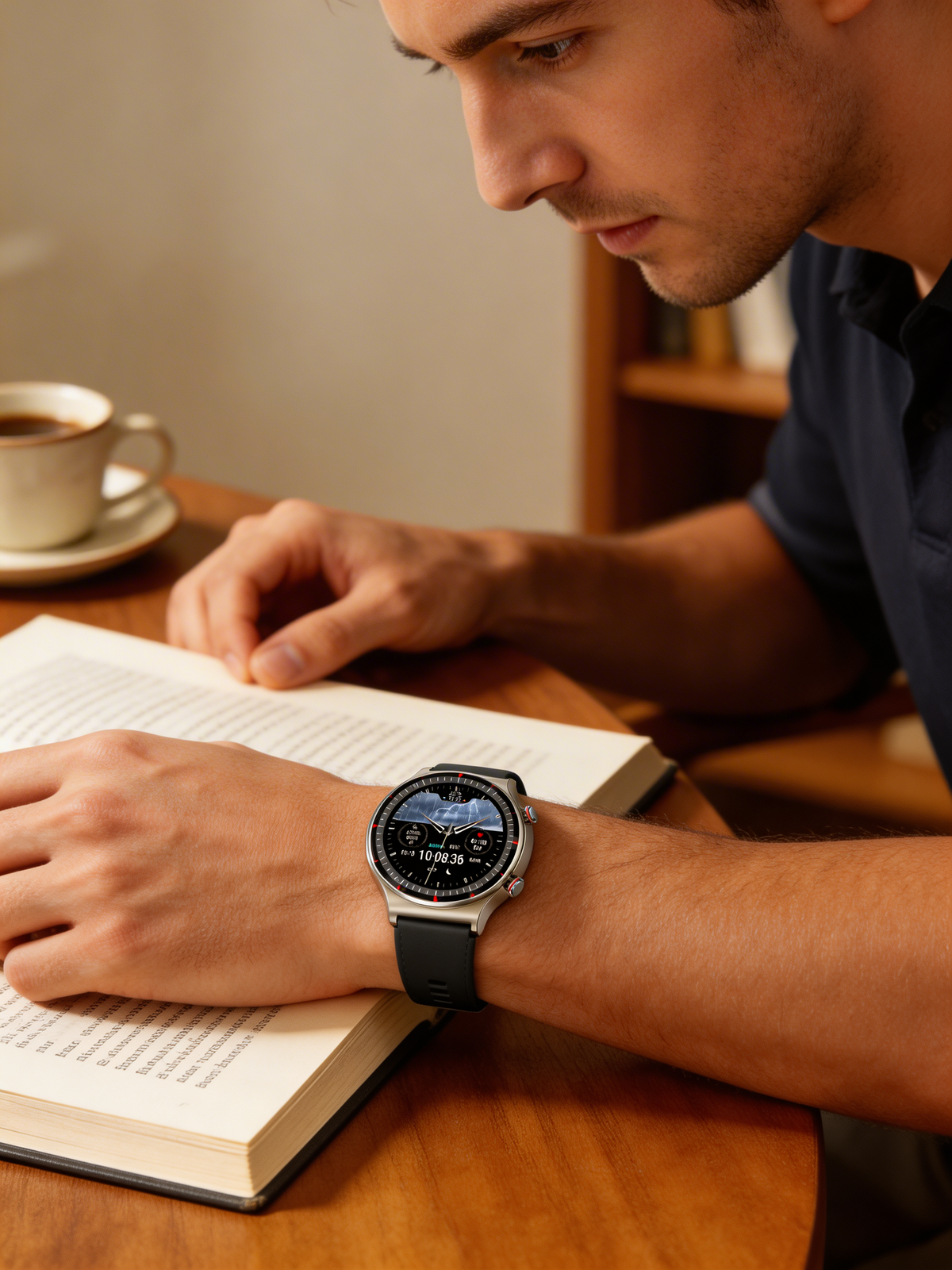 Wearclo | Reloj inteligente con pantalla HD totalmente táctil y monitoreo de salud | Rastreador de actividad para el bienestar