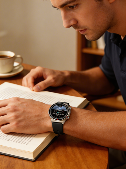 Wearclo | Reloj inteligente con pantalla HD totalmente táctil y monitoreo de salud | Rastreador de actividad para el bienestar
