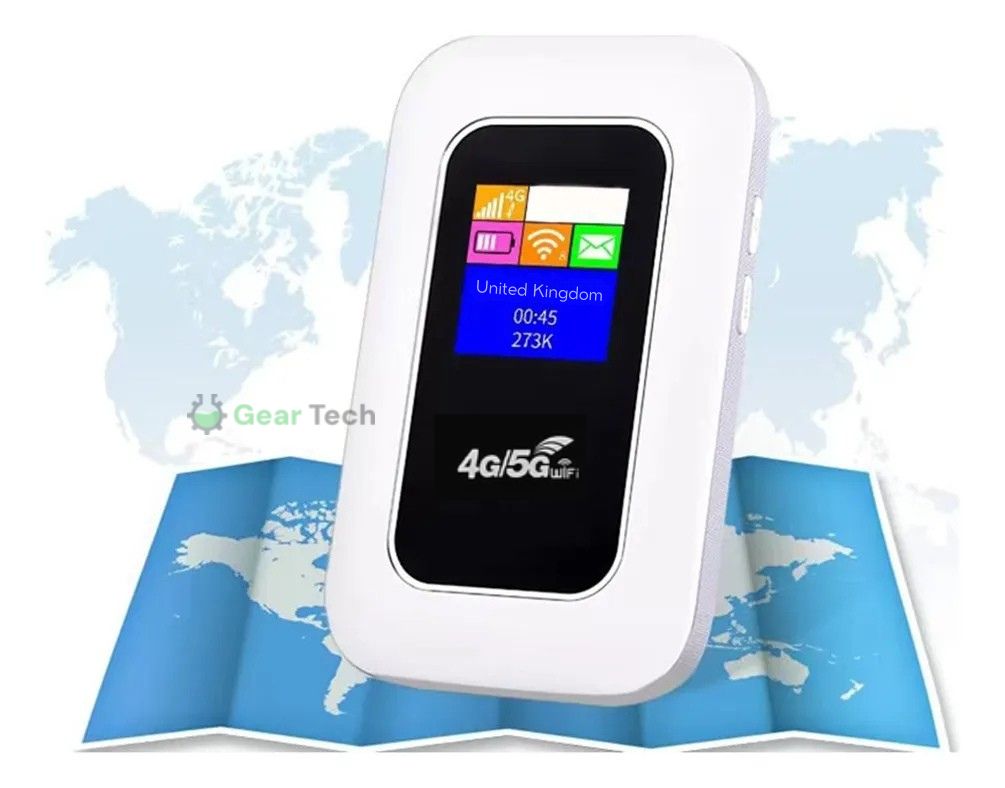 Router Wi-Fi 5G portátil | Conexión de alta velocidad con batería de larga duración | Acceso a internet compacto para viajes y uso doméstico