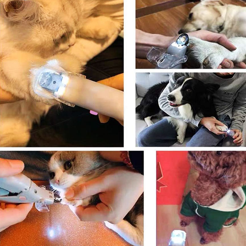 Pet Nail Trimmer with Precision Guard for Dogs & Cats – Sensor-Guided Grooming Tool for Safe Home Clipping