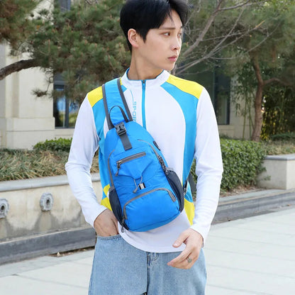 Bolso cruzado con protección RFID, bolso antirrobo, bolso de viaje cruzado resistente al agua, mochila de hombro ligera