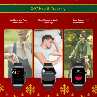 Reloj inteligente de fitness | Seguimiento de salud 24/7 con funciones personalizables | Ideal para estilos de vida activos