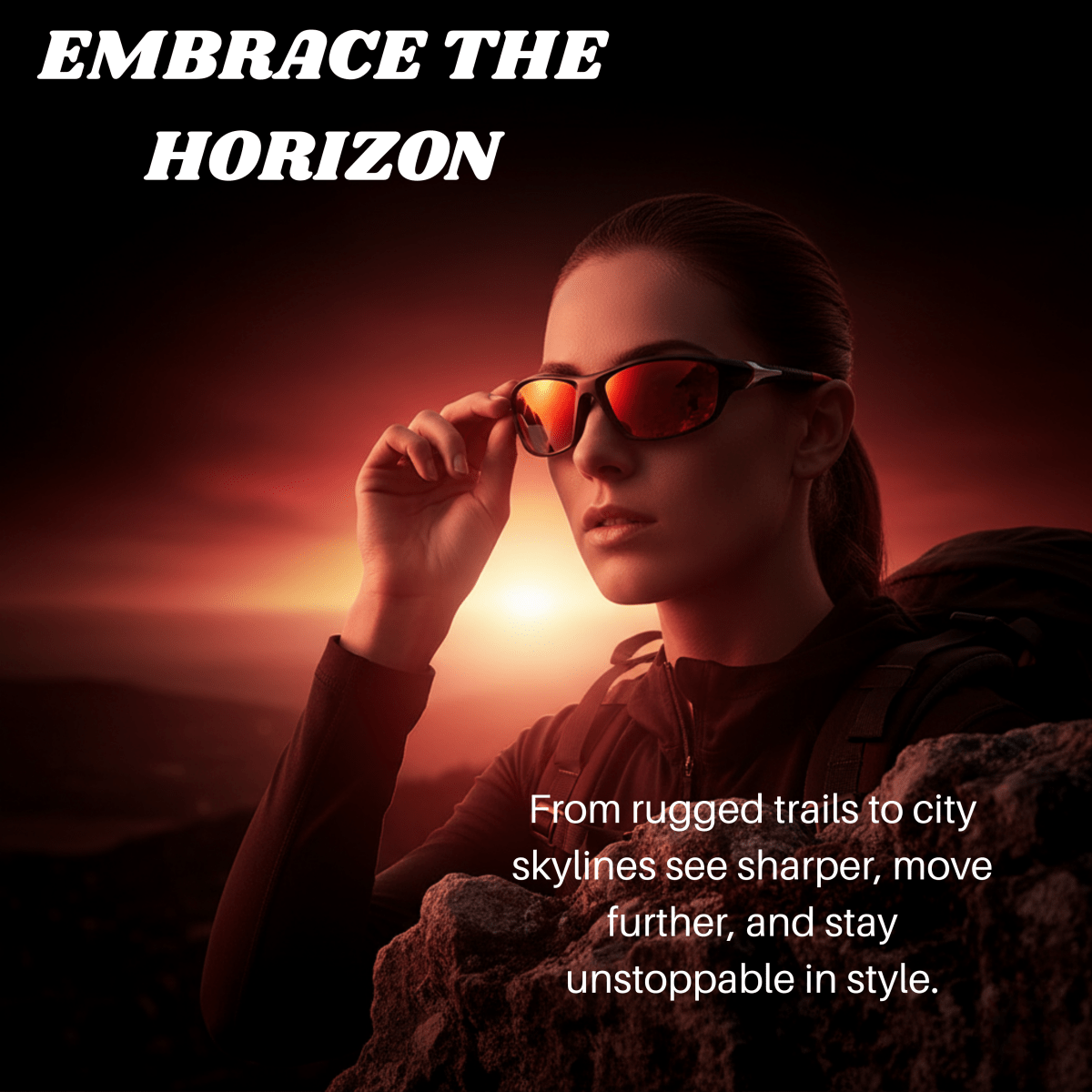 Solarion | Gafas de sol deportivas con lentes polarizadas y protección UV400 | Diseño ligero para una comodidad máxima