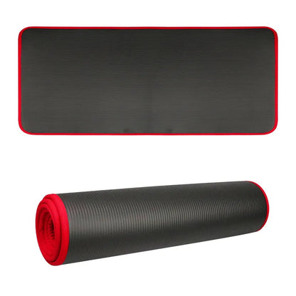 Thick Non-Slip Yoga Mat with 10mm Cushioning | Textured Surface for Enhanced Stability