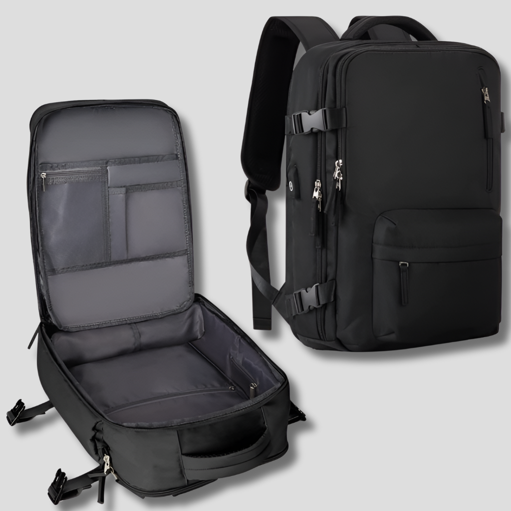 Mochila Voyager | Mochila de viaje expandible con capacidad de 76 L | Diseño duradero para viajes organizados