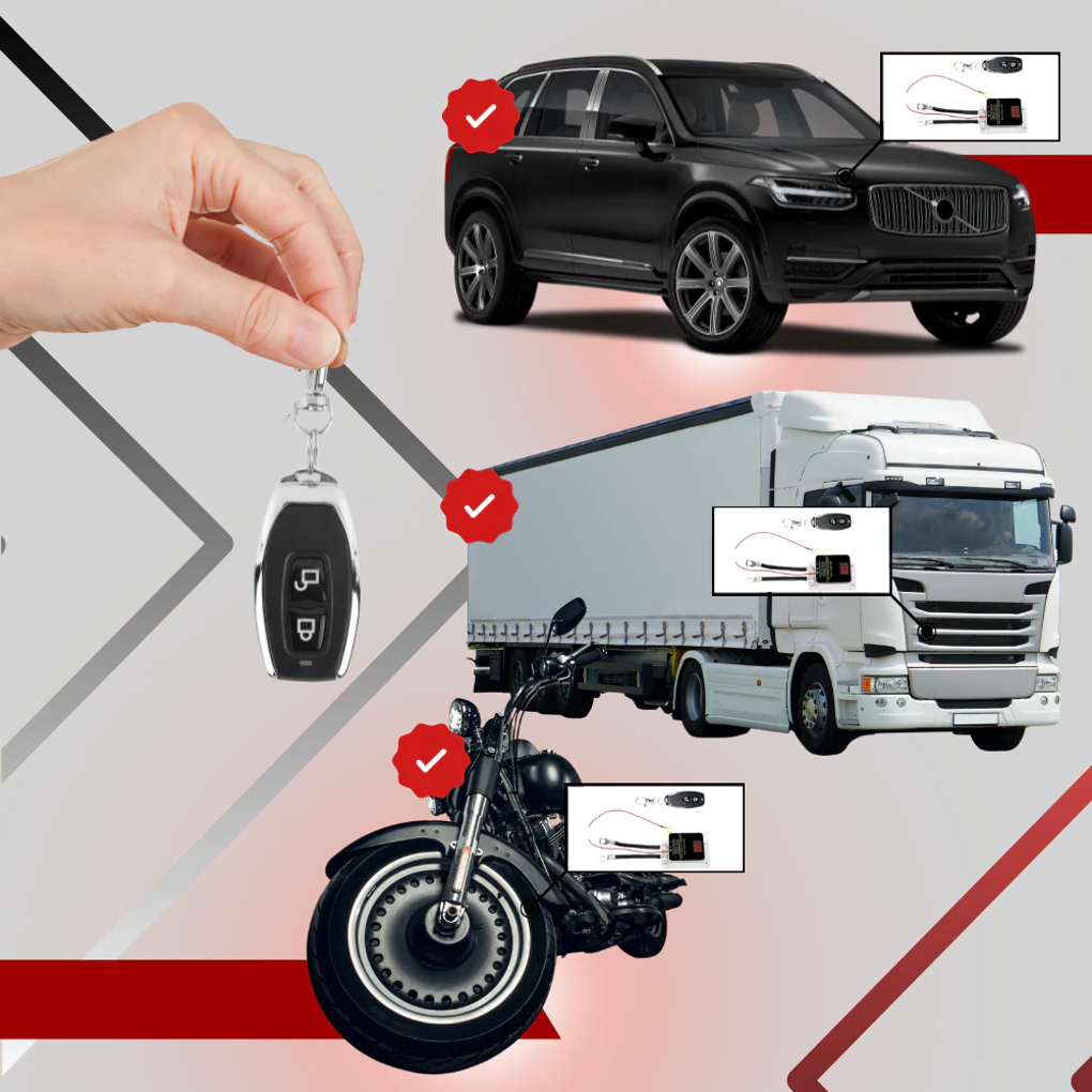 Car Battery Disconnect Switch with Remote Control, 12V Battery Cutoff Switch, Car Anti Theft Device for Battery Savings