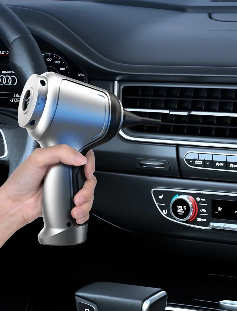 Aspiradora de coche inalámbrica con 95000 PA de potencia de succión y diseño ergonómico para una limpieza sin esfuerzo