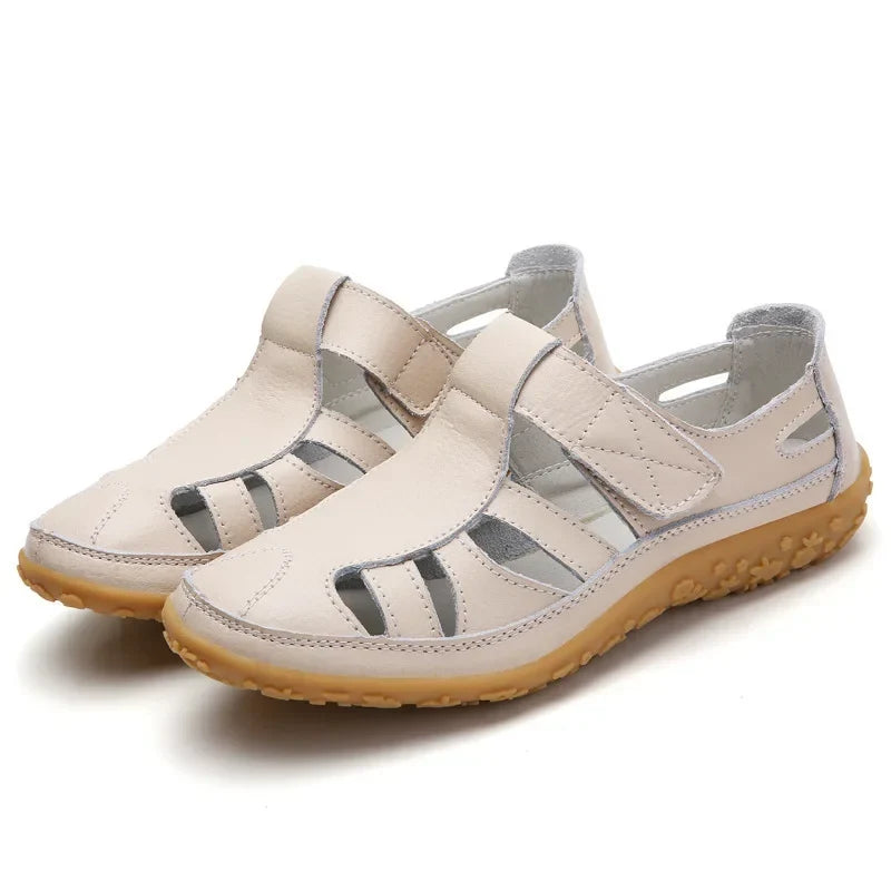 Women's Orthopedic Sandals with Arch Support & Cushioning – Slip-Resistant Cut-Out Design for All-Day Wear, Plantar Fasciitis Relief
