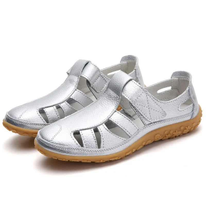 Women's Orthopedic Sandals with Arch Support & Cushioning – Slip-Resistant Cut-Out Design for All-Day Wear, Plantar Fasciitis Relief