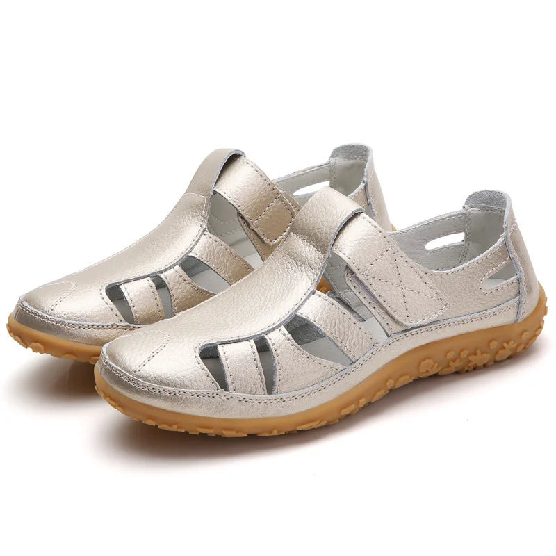 Women's Orthopedic Sandals with Arch Support & Cushioning – Slip-Resistant Cut-Out Design for All-Day Wear, Plantar Fasciitis Relief