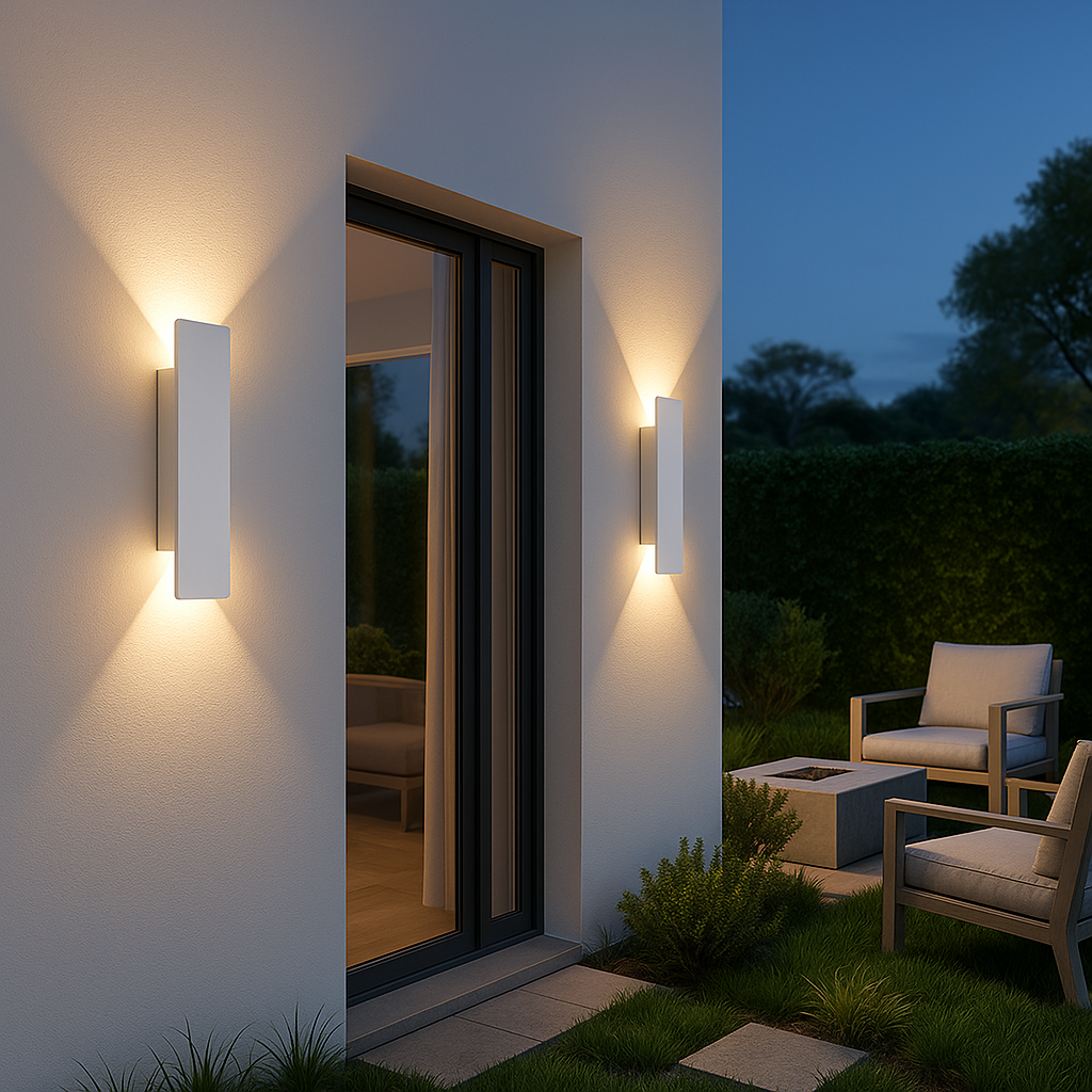 Outdoor LED Wall Light - Weatherproof Aluminum Sconce for Porch, Patio & Garden Entrance