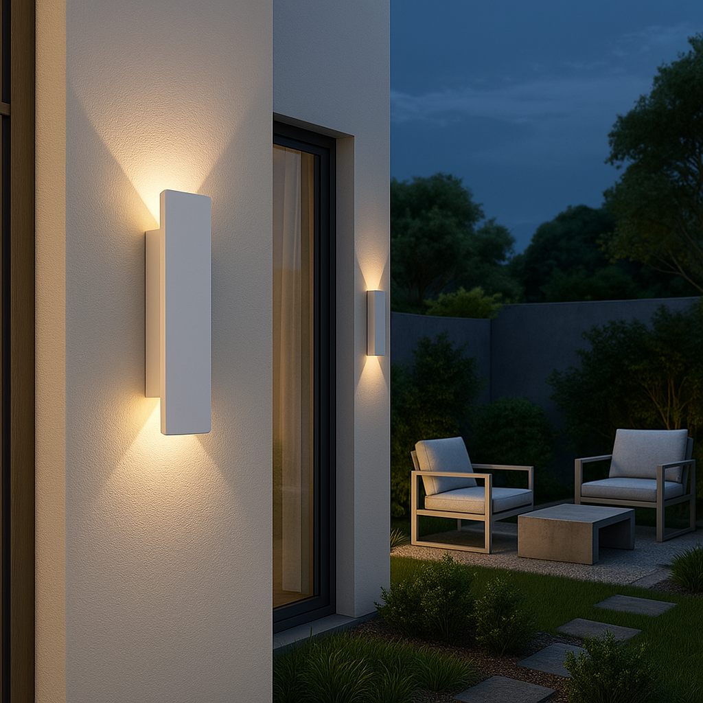 Outdoor LED Wall Light - Weatherproof Aluminum Sconce for Porch, Patio & Garden Entrance