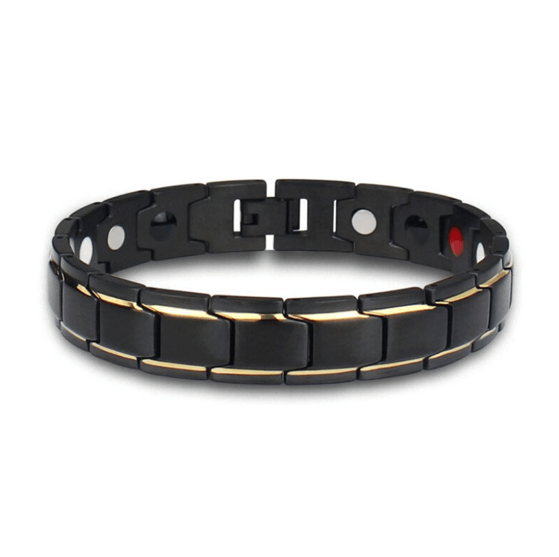 Stainless Steel Wellness Bracelet with Embedded Magnets for Daily Comfort & Style | Men's & Women's Accessory for Active Living