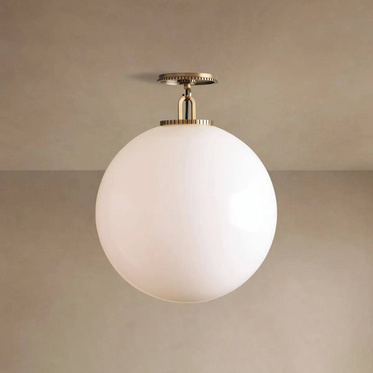 Globe Ceiling Light Fixture Steel Frame E26 Socket Flush Mount for Living Room Bedroom Hallway Entryway Modern Farmhouse Industrial Lighting