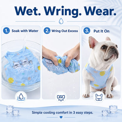 Ortekor French Bulldog Cooling Vest for Hot Summer Walks