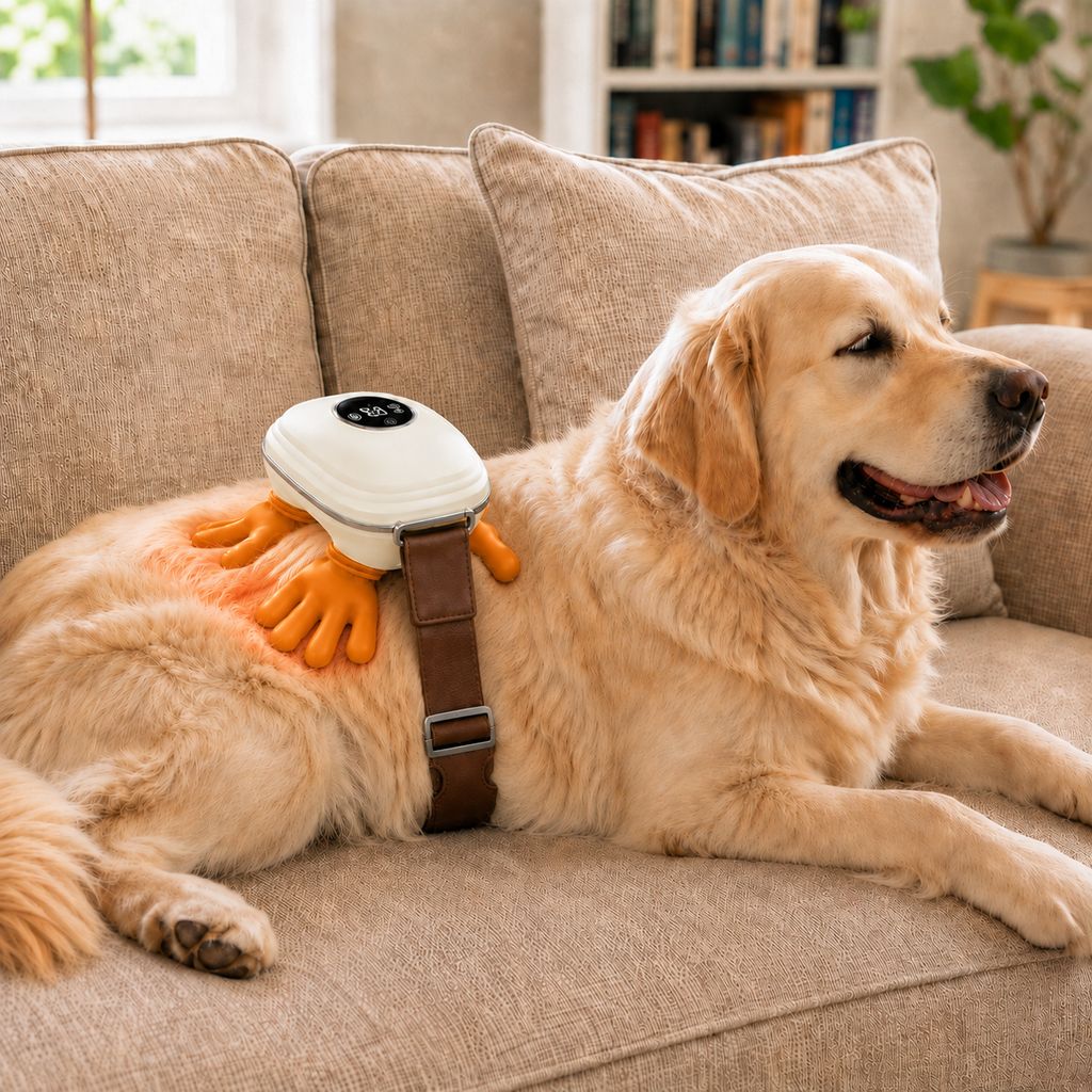 Ortekor Hands-Free Dog Massager with Heat – Bionic Kneading for Post-Walk Relaxation & Everyday Comfort