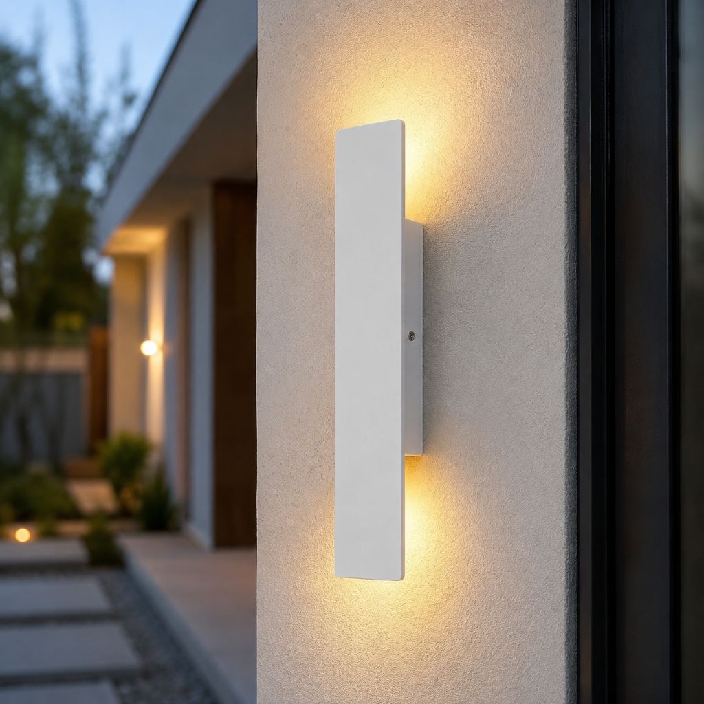 Lámpara de pared LED para exteriores, aplique de aluminio impermeable para patio, jardín, entrada, iluminación exterior moderna, 6W 18W 24W