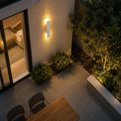 Lámpara de pared LED para exteriores, aplique de aluminio impermeable para patio, jardín, entrada, iluminación exterior moderna, 6W 18W 24W