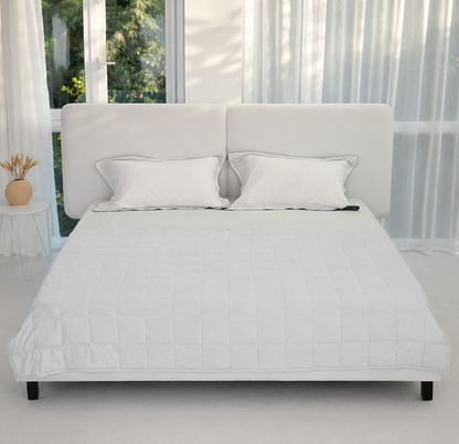 Comodidad Acogedora | Manta con peso para adultos con tela refrescante | Diseño transpirable para todas las estaciones para una relajación total