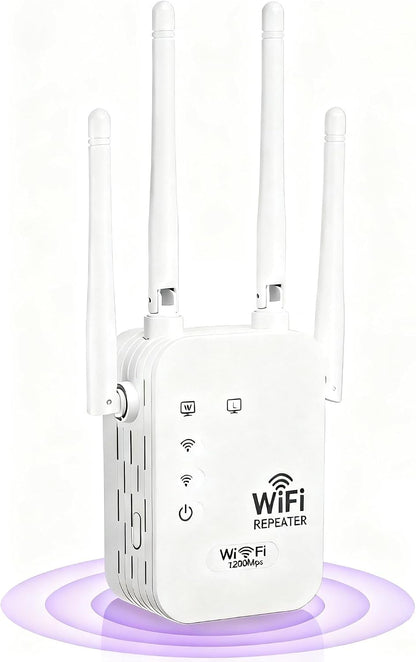 Extensor WiFi para exteriores | Conectividad de largo alcance con diseño resistente a la intemperie | Ideal para streaming en jardines y patios