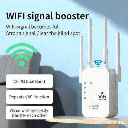 Extensor WiFi para exteriores | Conectividad de largo alcance con diseño resistente a la intemperie | Ideal para streaming en jardines y patios